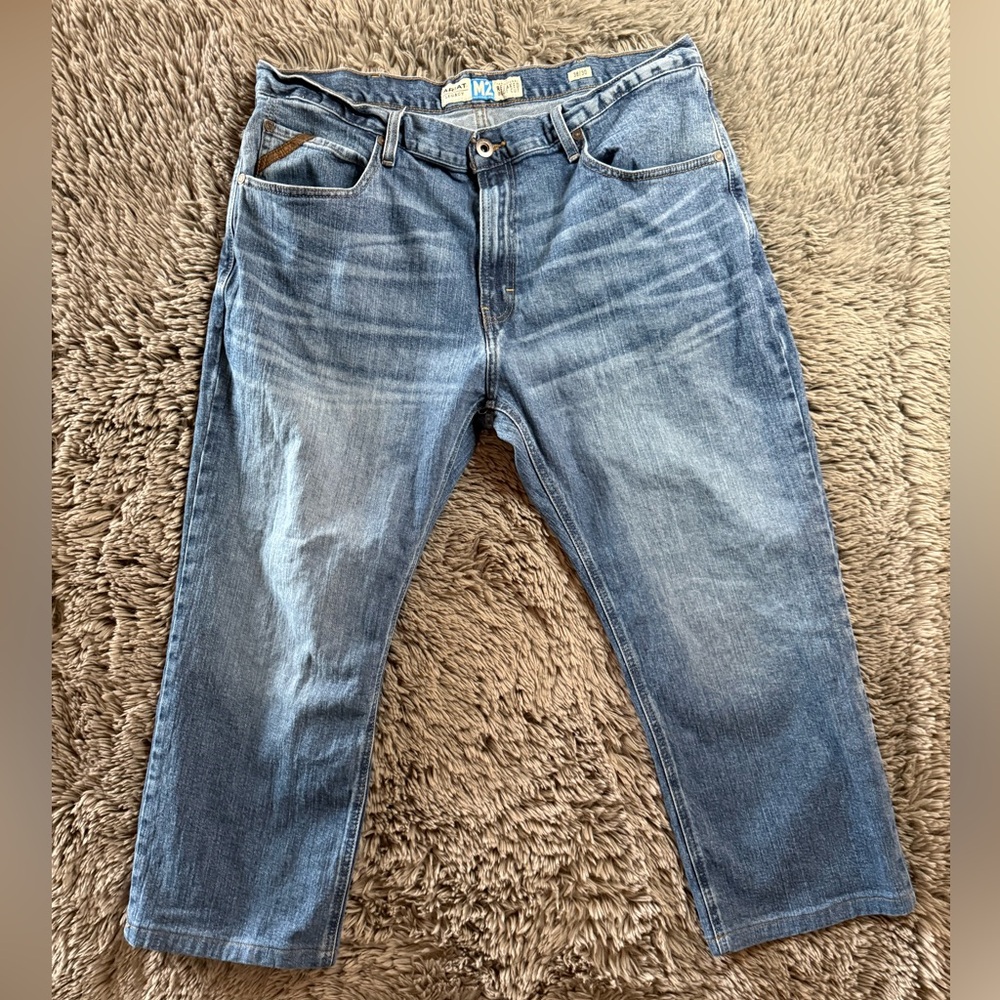 Ariat Jeans Mens 38/30 Blue M2 Legacy Straight Leg Boot